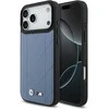 Dėklas BMW M Quilted Logo MagSafe skirtas Apple iPhone 17 Pro Max mėlynos spalvos