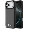 Dėklas BMW M Quilted Logo MagSafe skirtas Apple iPhone 17 Pro Max antracito spalvos