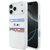 BMW M Silicon Horizontal Line MagSafe Dėklas skirtas Apple iPhone 17 Pro Max baltos spalvos
