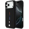BMW M Silicon Tricolor Line MagSafe Dėklas skirtas Apple iPhone 17 Pro Max juodos spalvos