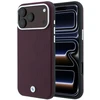 Dėklas BMW Sign Deboss Quilted Metal Logo MagSafe do iPhone 18 Pro / 17 Pro bordinė