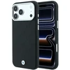 Dėklas BMW Sign Deboss Quilted Metal Logo MagSafe do iPhone 18 Pro Max / 17 Pro Max juoda