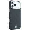 Dėklas BMW Sign Deboss Quilted Metal Logo MagSafe do iPhone 18 Pro Max / 17 Pro Max antracytowy