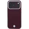 Dėklas BMW Sign Inclined Deboss Letters MagSafe case for iPhone 17 Pro Max / 18 Pro Max - burgundy