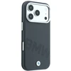 Dėklas BMW Sign Inclined Deboss Letters MagSafe Case for iPhone 17 Pro / 18 Pro - Gray