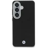 BMW Signature PU Leather Metal Logo Magnetic dėklas skirtas Samsung Galaxy S26 juodos spalvos
