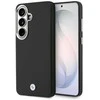 BMW Signature PU Leather Metal Logo Magnetic dėklas skirtas Samsung Galaxy S26 juodos spalvos