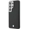 BMW Signature PU Leather Metal Logo Magnetic dėklas skirtas Samsung Galaxy S26 Ultra juodos spalvos