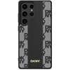 DKNY Leather Checkered Pattern MagSafe Samsung Galaxy S25 dėklas telefonui juodos spalvos