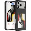 „4smarts E-Ink“ dėklas su NFC Qi2 ekranu, skirtas „iPhone 17 Pro Max“, juodas