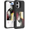 „4smarts E-Ink“ dėklas su NFC Qi2 ekranu, skirtas „iPhone 17“, juodas