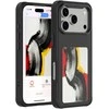 „4smarts E-Ink“ dėklas su NFC Qi2 ekranu, skirtas „iPhone 17 Pro“, juodas