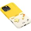 GAMEBABY dėklas su valdikliu, skirtas iPhone 16 Pro Max, geltonas