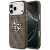 Dėklas Guess 4G Big 4G Classic Logo skirtas Apple iPhone 17 Pro Max rudos spalvos sidabro spalvos