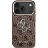 Guess 4G Big 4G Classic Logo dėklas skirtas Apple iPhone 17 rudos spalvos sidabro spalvos