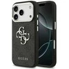 Dėklas GUESS case for IPHONE 17 Pro Max GUHCP17XP4G4SMCK (PU W/ Big 4G Classic Logo) sidabrinis juodas