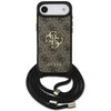 Dėklas Guess 4G Big Logo Cord Stap Crossbody skirtas Apple iPhone Air rudos spalvos