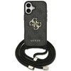 Original dėklas GUESS 4G Big Logo Cord Stap Crossbody skirtas Apple iPhone 17 juodos spalvos