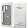 Guess PU 4G Metal Logo dėklas skirtas Samsung Galaxy S26 Ultra rudos spalvos