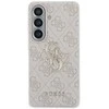 Guess PU 4G Metal Logo dėklas skirtas Samsung Galaxy S26 rožinės spalvos