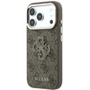 Dėklas Guess 4G & Big Resin Logo skirtas iPhone 18 Pro / iPhone 17 Pro ruda