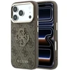Dėklas Guess 4G & Big Resin Logo skirtas iPhone 18 Pro / iPhone 17 Pro ruda