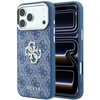 Dėklas Guess 4G & Big Strass Logo do iPhone 18 Pro Max / 17 Pro Max mėlyna
