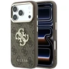 Dėklas Guess 4G & Big Strass Logo do iPhone 18 Pro Max / 17 Pro Max ruda