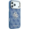 Dėklas Guess 4G & Big Strass Logo do iPhone 18 Pro Max / 17 Pro Max mėlyna