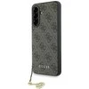 Guess 4G Charm dėklas skirtas Samsung Galaxy A56 rudos spalvos