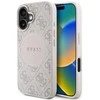 Guess 4G Circle Classic Logo MagSafe iPhone 16 Dėklas - Rožinė