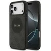 Dėklas Guess 4G Circle Classic Logo MagSafe skirtas Apple iPhone 17 Pro Max juodos spalvos