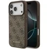 Guess 4G Classic Dėklas Apple iPhone 17 Pro rudos spalvos