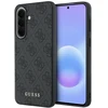 Guess PU 4G Metal Classic Logo dėklas skirtas Samsung Galaxy A57 pilkos spalvos