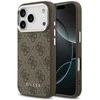 Dėklas Guess 4G Classic Logo MagSafe skirtas Apple iPhone 17 Pro Max rudos spalvos