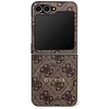 Dėklas Guess 4G Classic MagSafe skirtas Samsung Galaxy Z Flip7 rudos spalvos