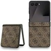 Dėklas Guess 4G Classic MagSafe skirtas Samsung Galaxy Z Flip7 rudos spalvos