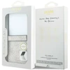 Guess PU odos 4G magnetinis dėklas Samsung Galaxy Z Flip 8 rožinės spalvos