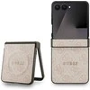 Dėklas Guess 4G Classic MagSafe skirtas Samsung Galaxy Z Flip7 rožinės spalvos