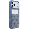 Dėklas Guess 4G Double Card Triangle do iPhone 18 Pro Max / 17 Pro Max mėlyna