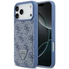Dėklas Guess 4G Double Card Triangle do iPhone 18 Pro Max / 17 Pro Max mėlyna
