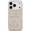 Dėklas Guess 4G Double Card Triangle do iPhone 18 Pro Max / 17 Pro Max rožinė
