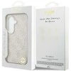 Guess PU Leather 4G Gold Frame Magnetic dėklas skirtas Samsung Galaxy S26 rožinės spalvos