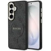 Guess PU Leather 4G Gold Frame Magnetic dėklas skirtas Samsung Galaxy S26+ juodos spalvos