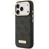 Dėklas Guess 4G Logo Plate MagSafe do iPhone 18 Pro Max / 17 Pro Max juoda