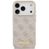 Dėklas Guess 4G Logo Plate MagSafe do iPhone 18 Pro Max / 17 Pro Max rožinė