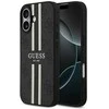 „Guess 4G“ dryžuotas „MagSafe“ dėklas, skirtas „iPhone 17“ - juodas