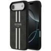Guess 4G Printed Stripes MagSafe - dėklas skirtas Apple iPhone Air juodas