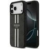GUESS dėklas, skirtas IPHONE 17 Pro Max, suderinamas su MagSafe GUHMP17XP4RPSK (4G spausdintos juostelės), juodas
