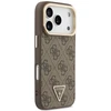 Dėklas Guess 4G PU Triangle Logo & Stand Camera Magsafe do iPhone 18 Pro Max / 17 Pro Max ruda